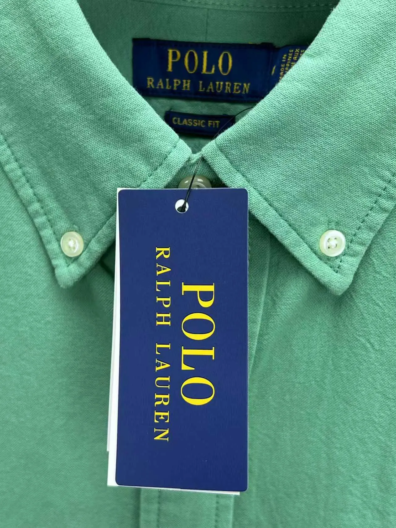 P360 Polo 25ss new solid color logo embroidered buttoned long-sleeved shirt men's high version code number: XS.S.M.L.XL.